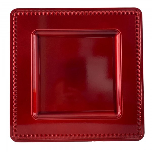 Plato Base Square Rouge