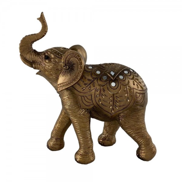 Figura Elefante Old Gold